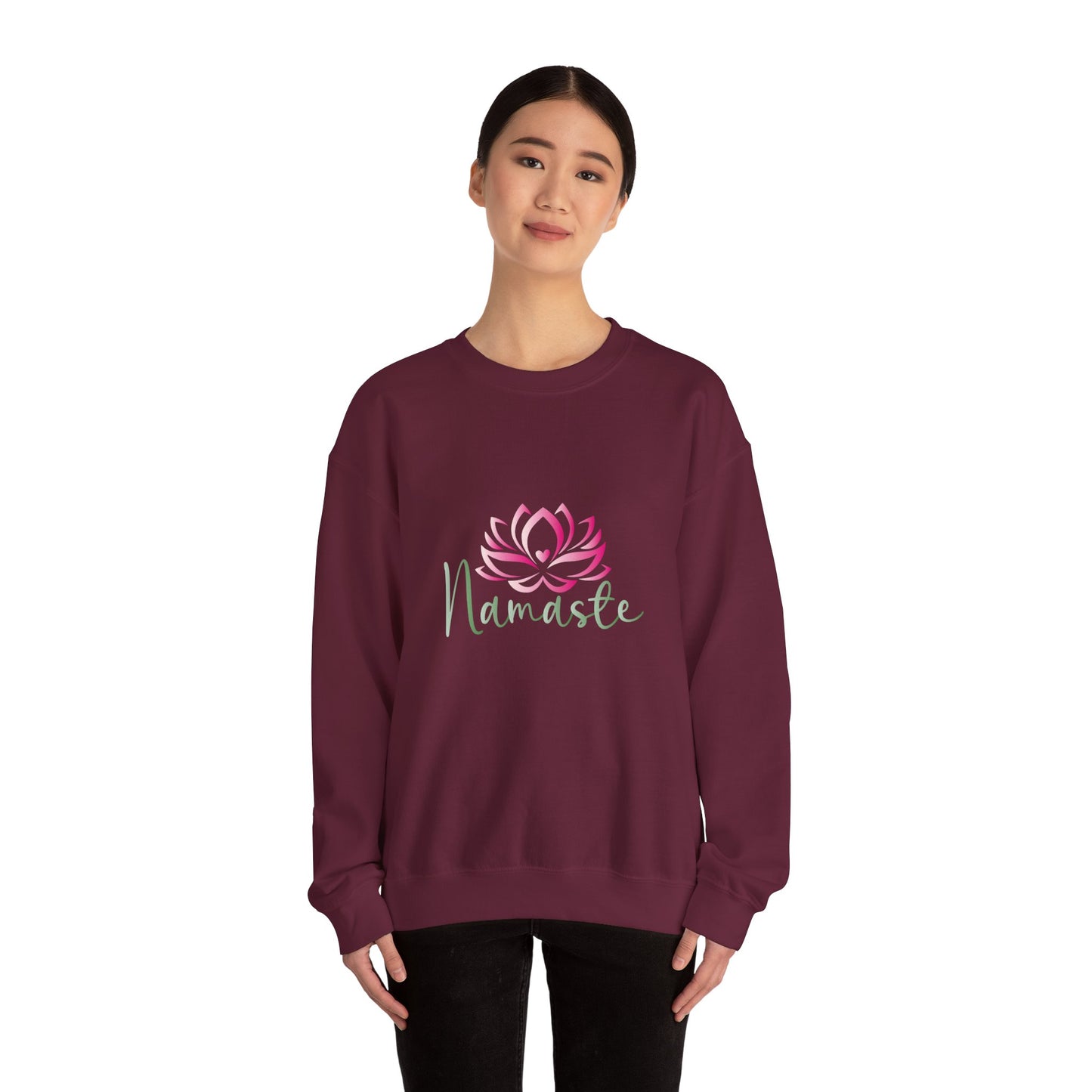Namaste Lotus Sweatshirt — Cozy Yoga Crewneck for Meditation & Mindfulness