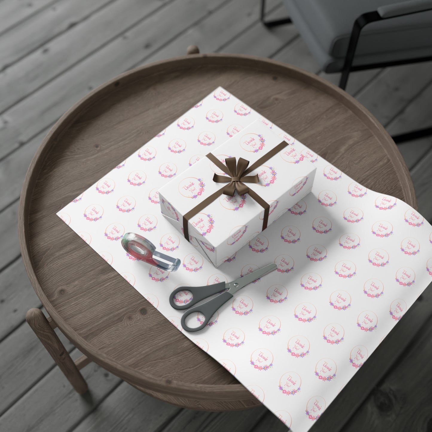 Charming Gift Wrap Papers for Any Occasion | Floral Print, Thank You Design, Holiday Wrapping, Birthday Gifts, Eco-Friendly Paper