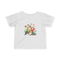Infant Tee — Cute Pair of Parrots Baby Shirt (Hearts & Love)