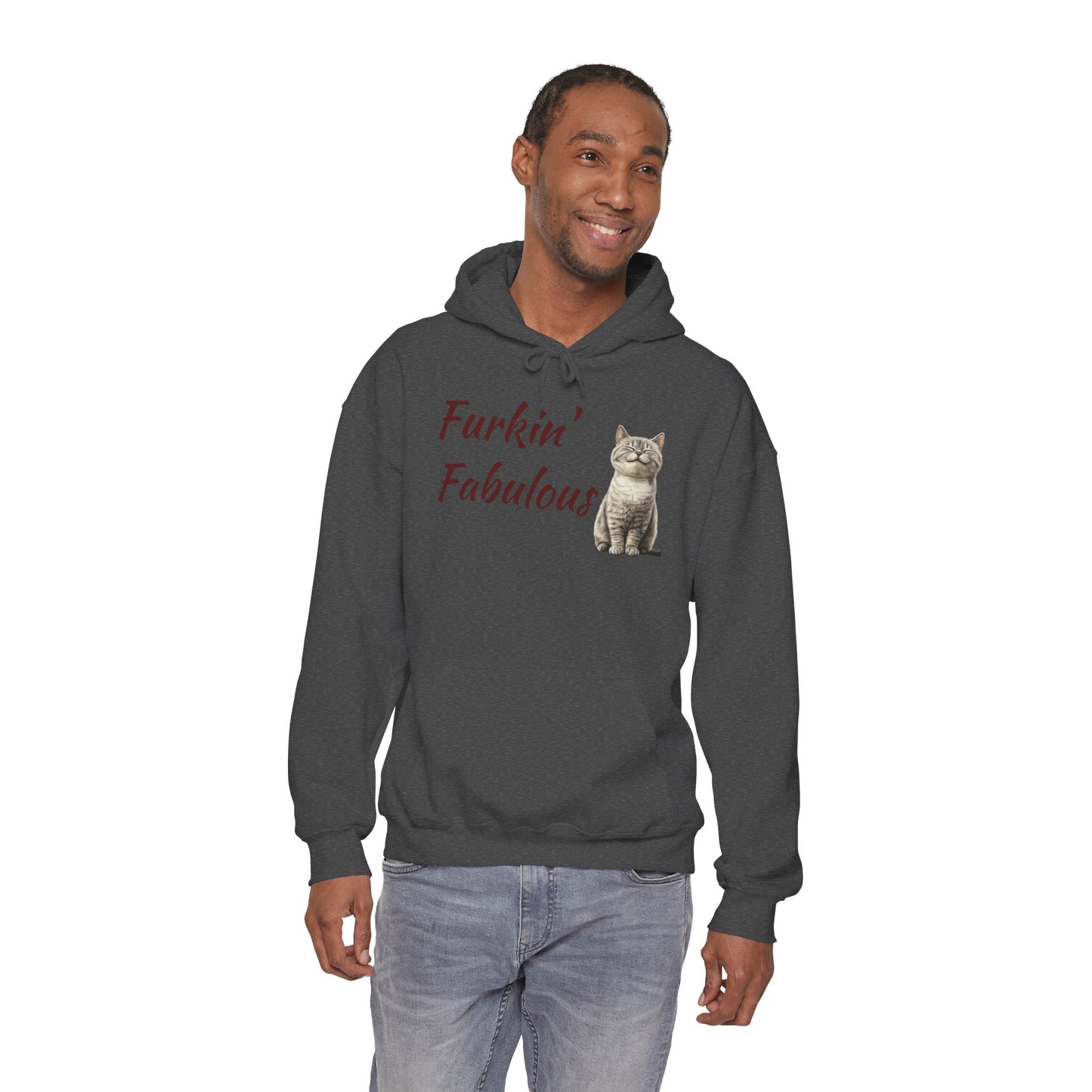 Furkin' Fabulous Cat Hoodie — Cute Kitten Graphic Sweatshirt