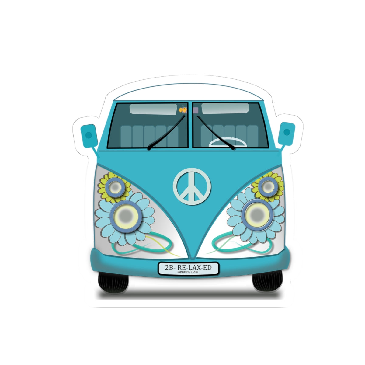 Bohemian VW Bus Stickers