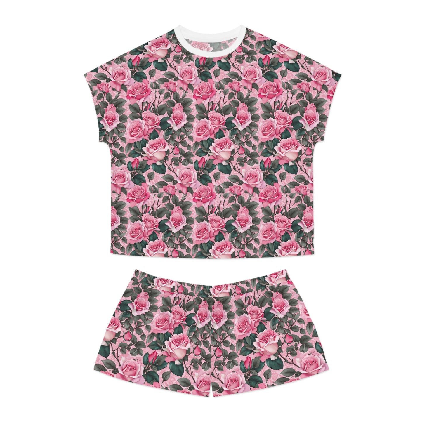 Floral Women's Pajama Set, Cute Sleepwear, Short Sleep Set, Comfortable Nightwear, Summer PJs, Gift for Her