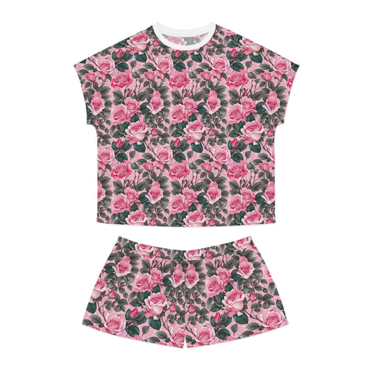Floral Women's Pajama Set, Cute Sleepwear, Short Sleep Set, Comfortable Nightwear, Summer PJs, Gift for Her