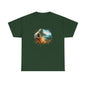 Nature-Inspired Unisex Heavy Cotton Tee, Casual Outfit, Gift for Nature Lovers, Camping Apparel, Outdoor Adventure Shirt