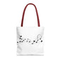 Musical Notes Tote Bag | Perfect for Music Lovers, Eco-Friendly Shopping