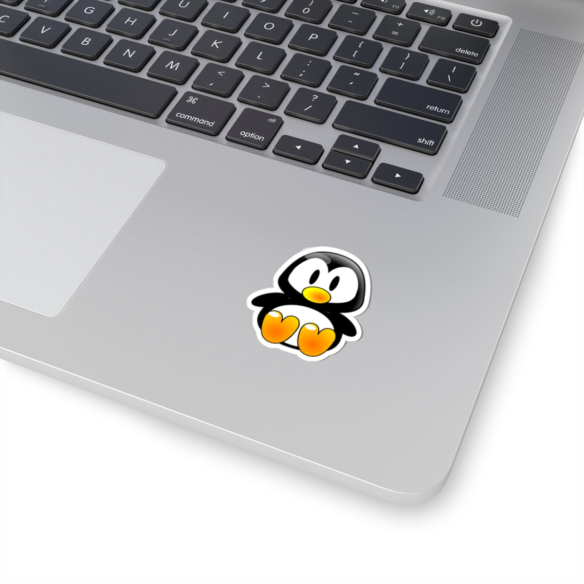 Cute Penguin Kiss-Cut Sticker — Adorable Laptop & Water Bottle Decal