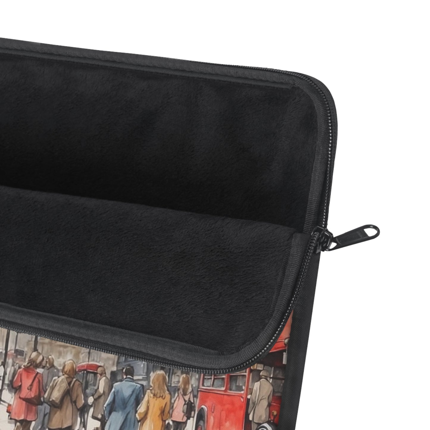 Stylish London Laptop Sleeve, Red Bus Design, Perfect for Students, Professionals, Travelers, Great Gift for Tech Lovers