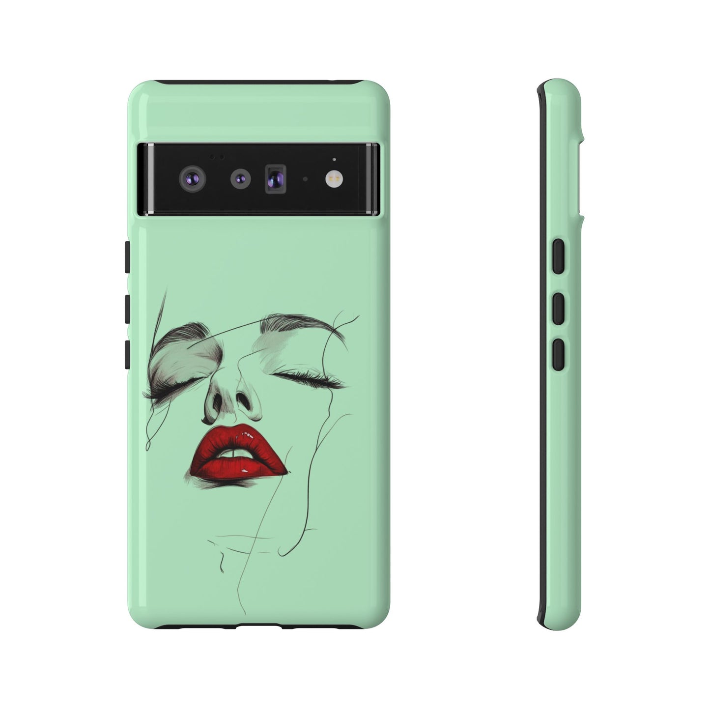 Stylish Phone Case, Artistic Phone Cover, Trendy Tech Accessory, Unique Cell Phone Protector, Gift for Her, Modern Aesthetic