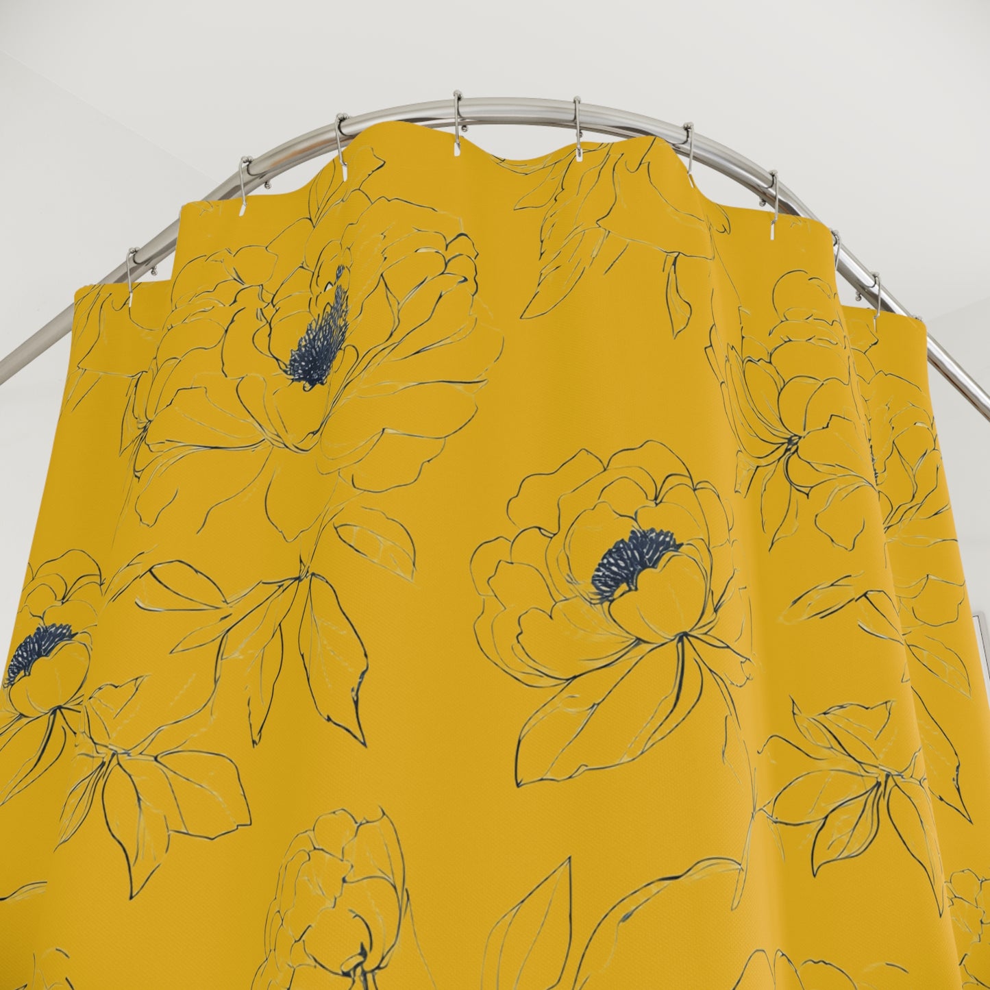 Chic Floral Shower Curtain
