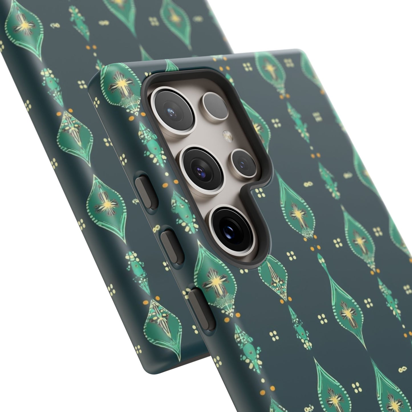 Emerald Boho Teardrop Phone Case