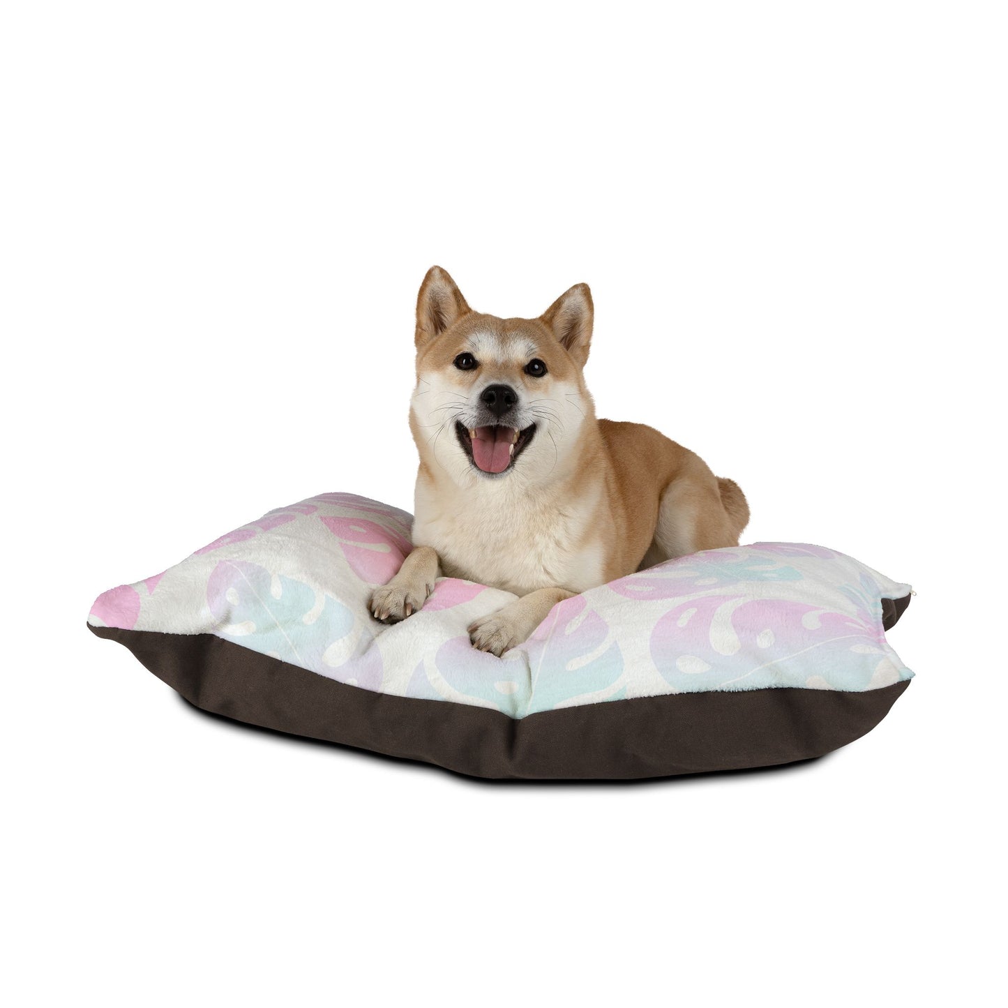 Tropical Pet Bed for Cozy Naps, Soft Leaf Patterned Dog Bed, Cat Bed, Pet Sleeping Pillow, Floral Pet Accessories