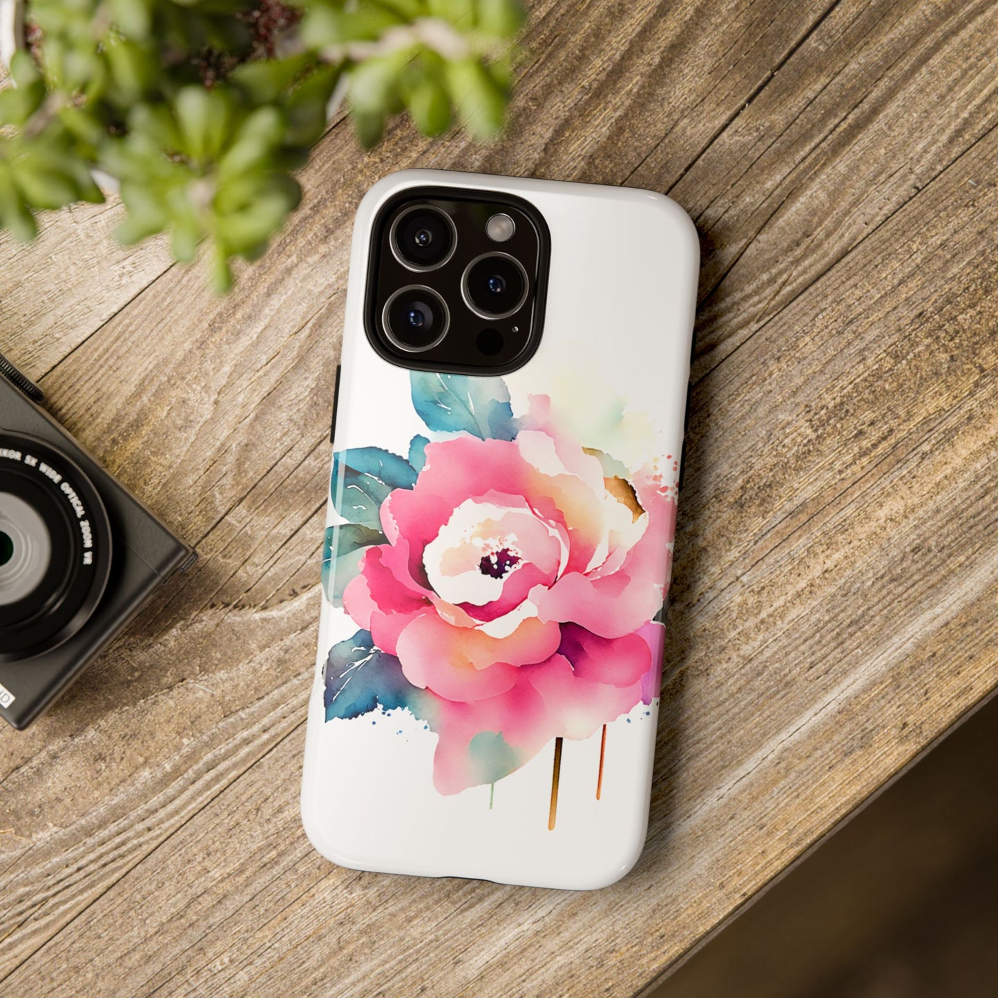 Floral Phone Case - Vibrant Rose Design
