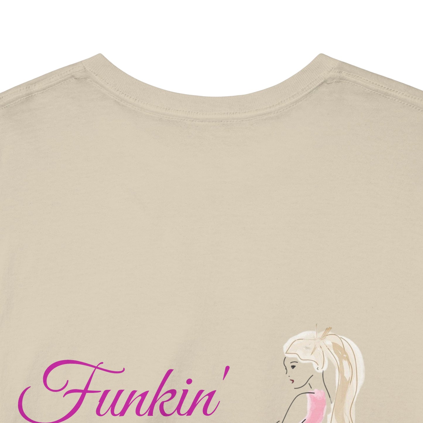 Funkin' Fabulous Tee — Pink Gown Illustration Women's Empowerment T‑Shirt