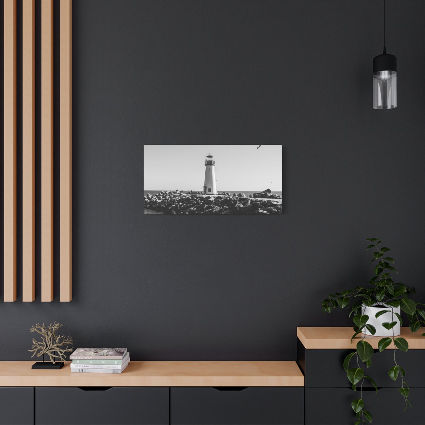 Matte Canvas, Stretched, 1.25" - Lighthouse