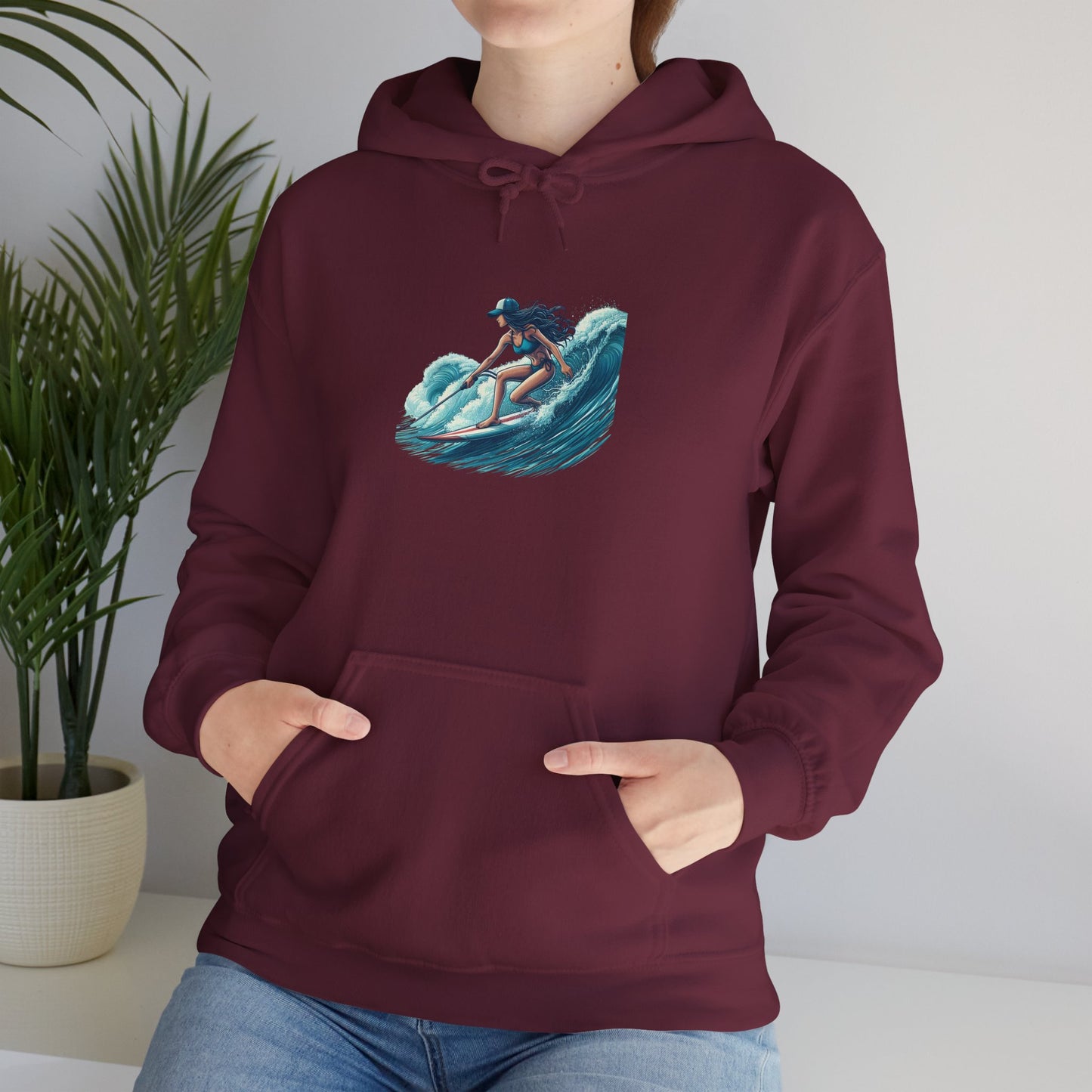 Surfing Spirit Hoodie, Unisex Heavy Blend™ Sweatshirt for Beach Lovers, Gift for Surfers, Casual Comfortable Hooded Pullover, Relaxed [...]