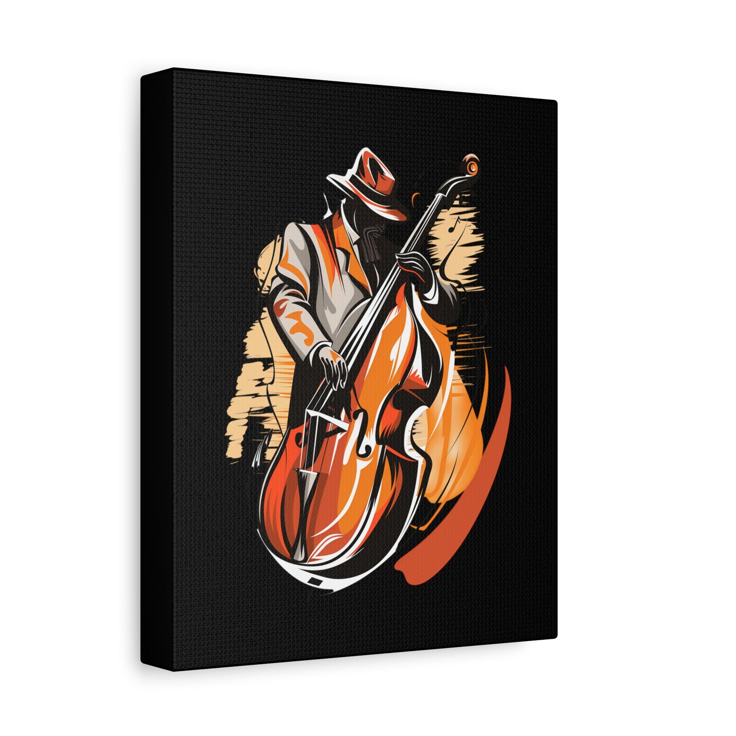 Matte Canvas, Stretched, 1.25" - Bass Player