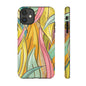 Vibrant Phone Case with Colorful Leaf Design, Tough Cases for Nature Lovers, Eco-Friendly Gift, Summer Vibes, Floral Phone Cover
