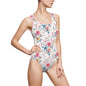 Floral Print Women's Classic Swimsuit, Beachwear, Summer Pool Party, Swimwear, Vacation, Floral Bathing Suit