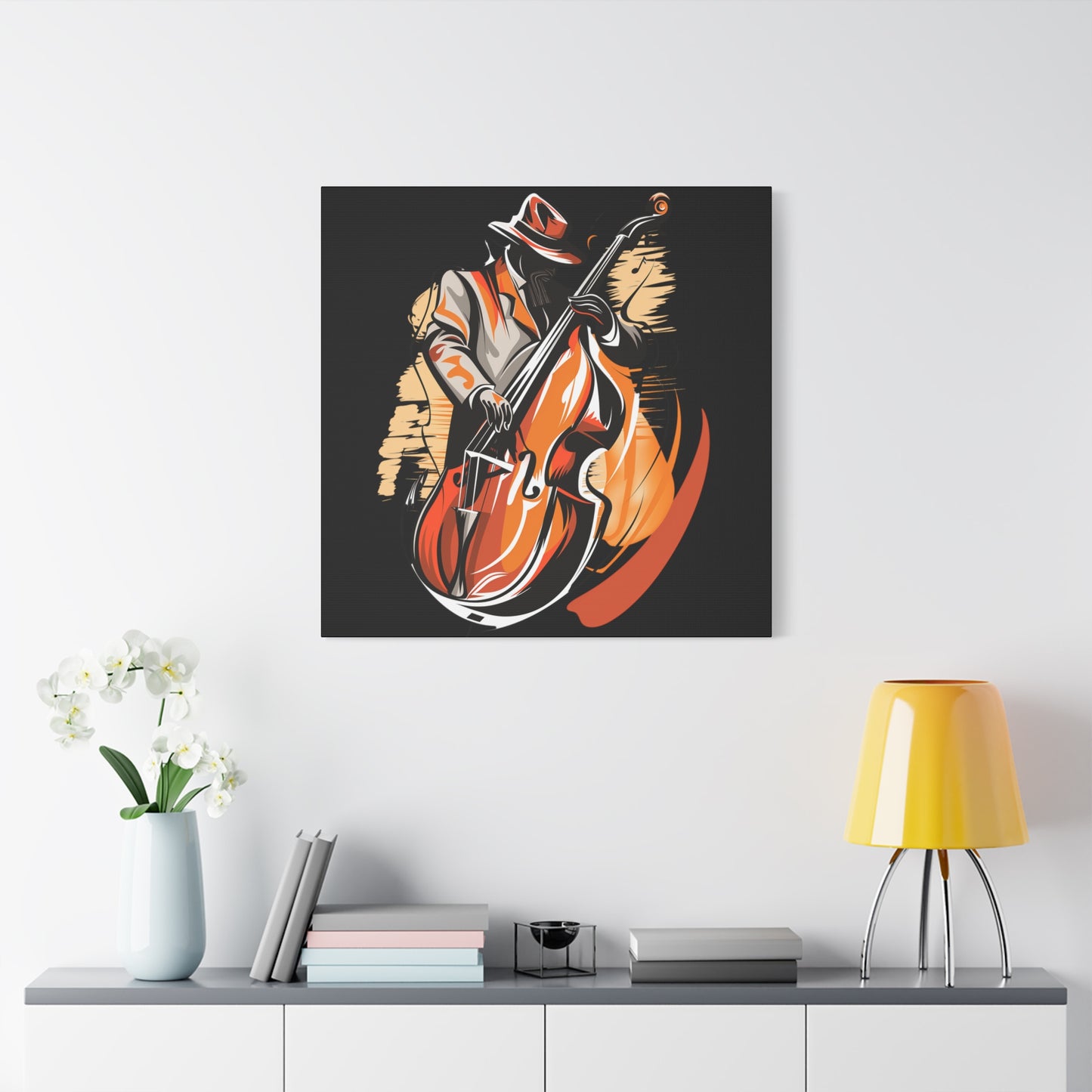 Matte Canvas, Stretched, 1.25" - Bass Player