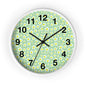 Floral Wall Clock, Rustic Home Decor, Spring Wall Art, Flower Design Clock, Unique Timepiece for Living Room, Gift for Her