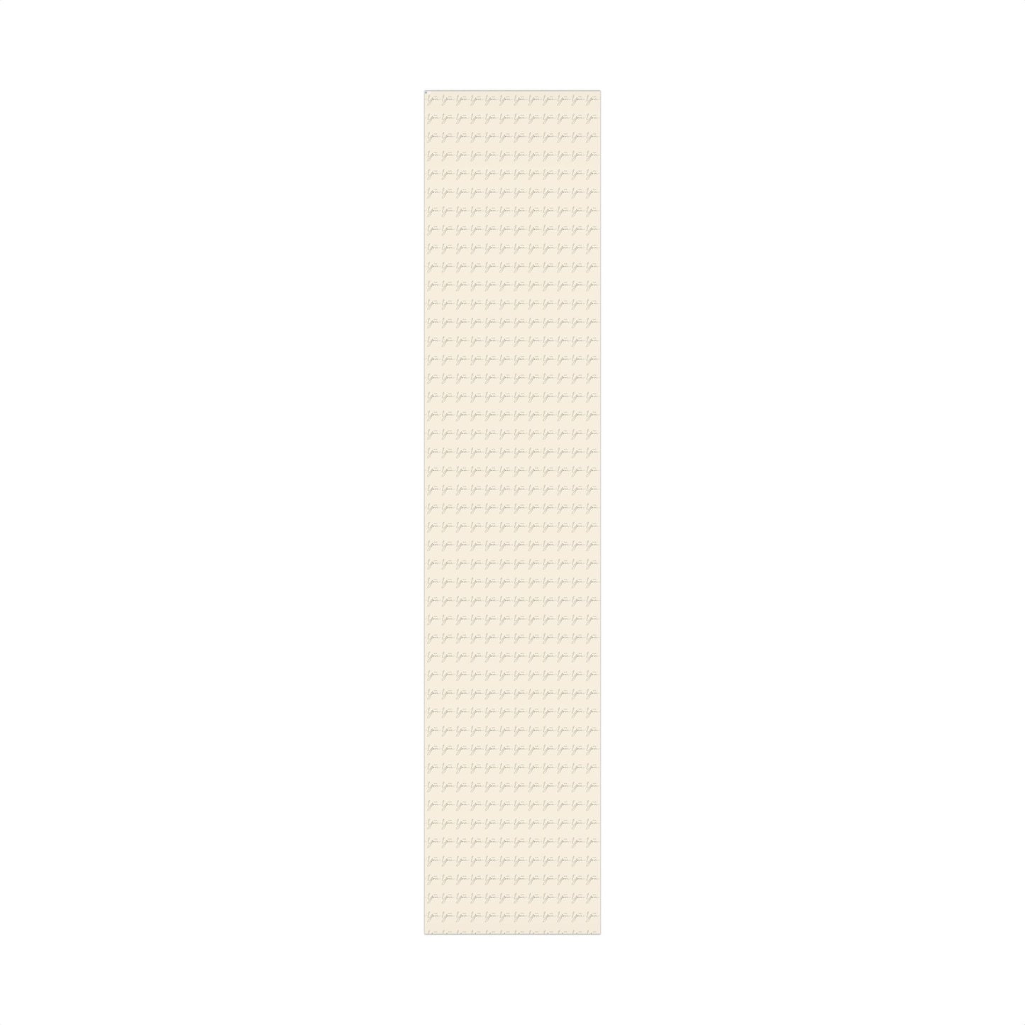 Gift Wrap Paper — "Thank You" Script Pattern, Neutral Cream Wrapping Paper for Gifts & Packaging