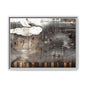 Framed Music Notes Canvas Print — Abstract Vintage Piano & Sheet Music Wall Art