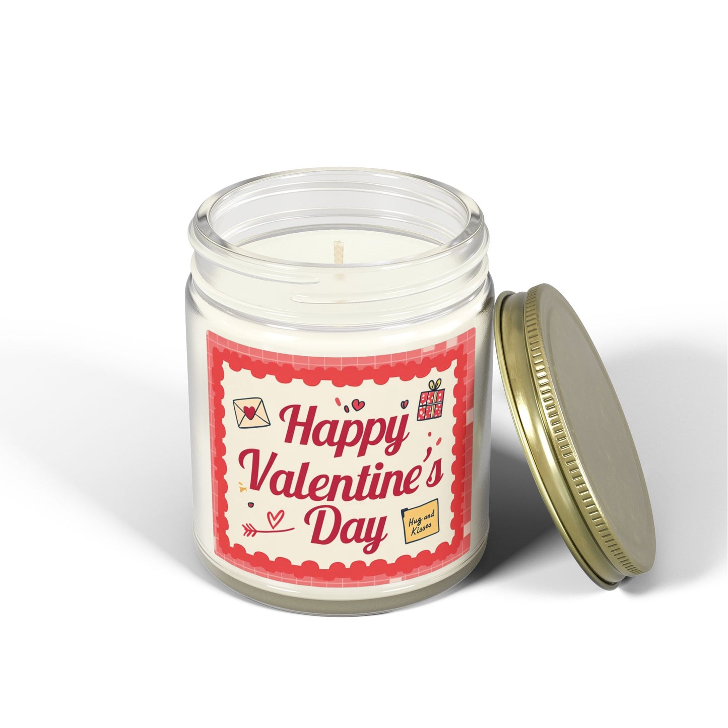 Valentine’s Day Scented Candle — Coconut Apricot Wax (4oz & 9oz)