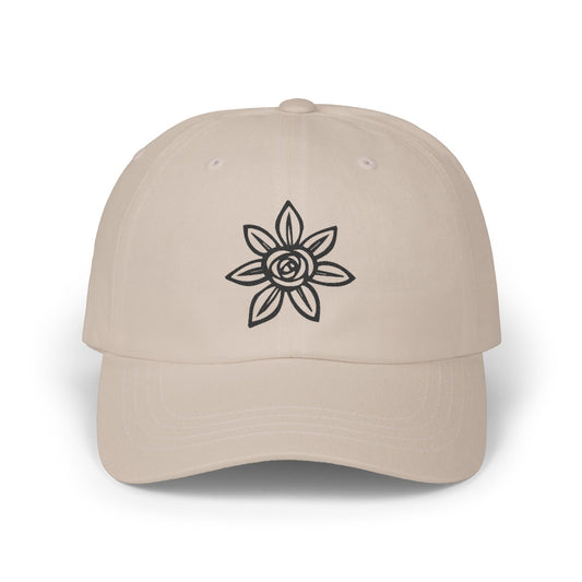 Classic Embroidered Dad Cap | Floral Design Hat | Unisex Casual Cap | Perfect Gift for Dad | Summer Accessory | Streetwear