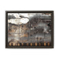 Framed Music Notes Canvas Print — Abstract Vintage Piano & Sheet Music Wall Art