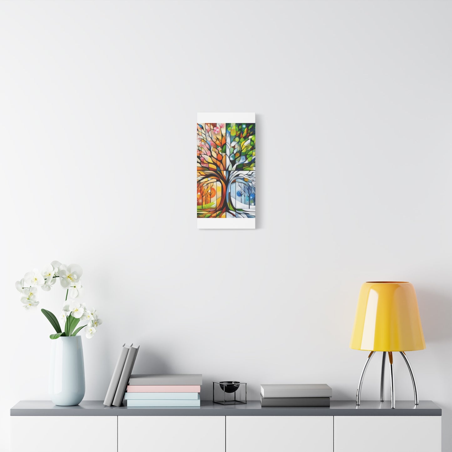 Seasons Tree Matte Canvas Wall Art — Stretched 1.25"