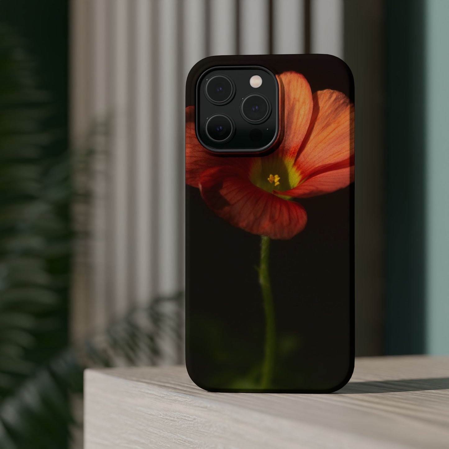 Poppy Bloom Magnetic Impact Phone Case — Slim Protective Floral Design