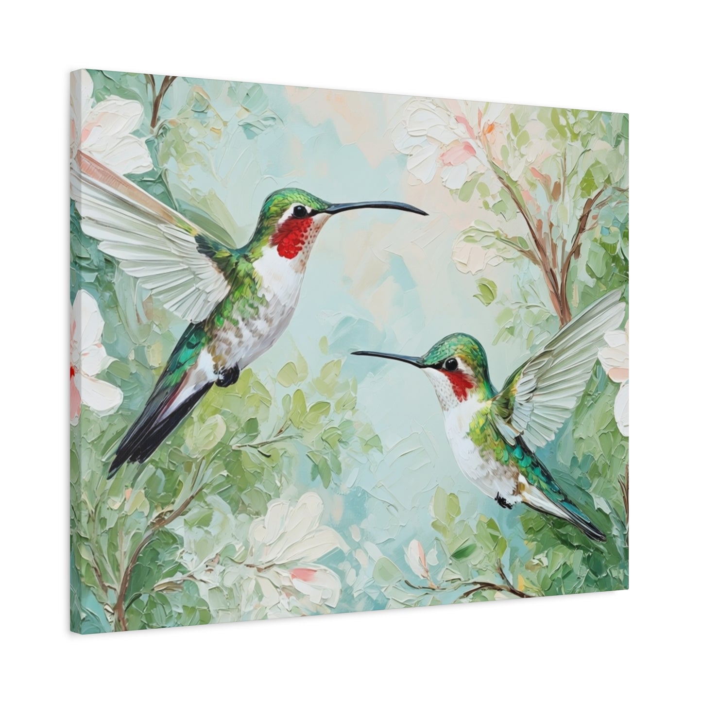 Hummingbird Canvas Wall Art — Stretched Matte Nature Print