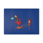 Whimsical Bird Glass Cutting Board