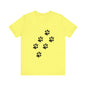 Paw Print Short Sleeve Tee | Unisex Animal Lover Shirt, Pet Owner Gift, Casual Wear, Gifts for Dog Lovers, Comfortable T-Shirt