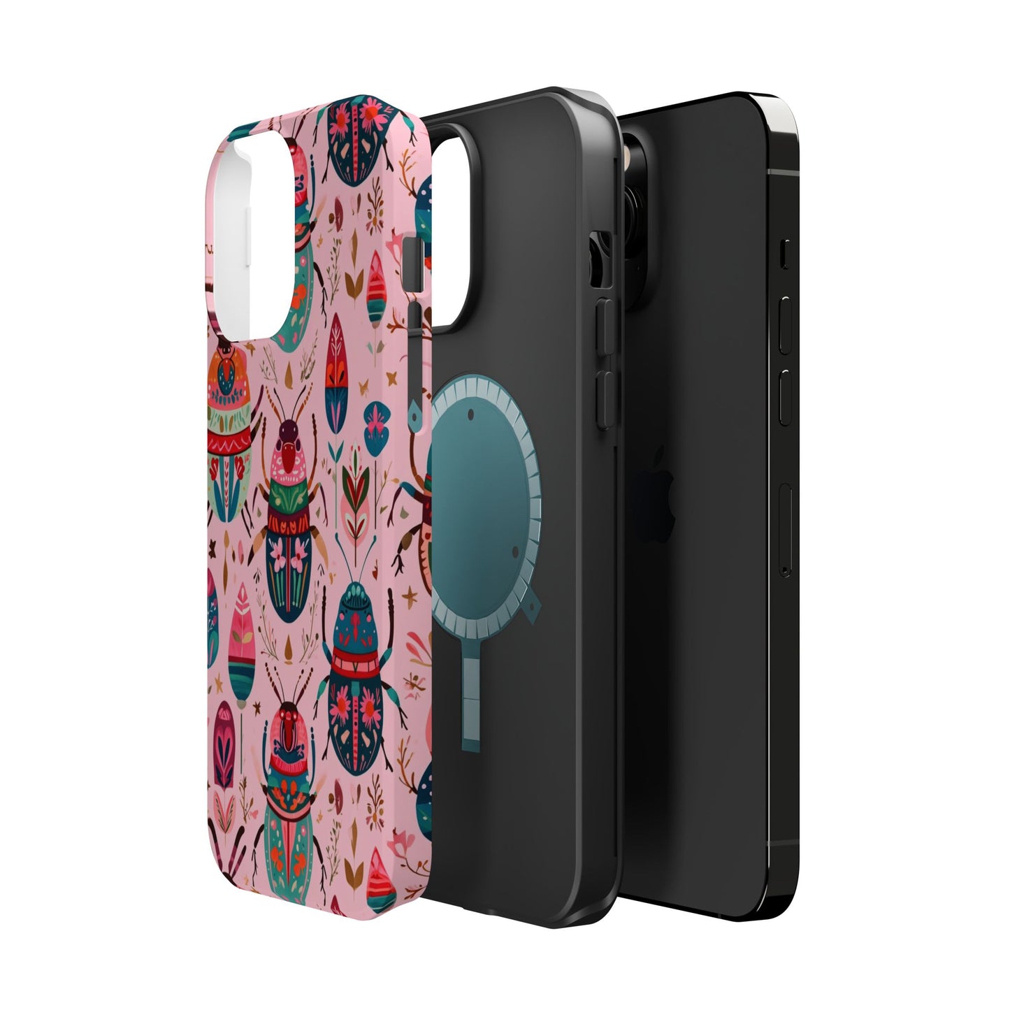 Phone Case — Colorful Boho Beetle Magnetic Impact-Resistant Cover