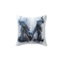 Smoky Letter M Decorative Pillow — Monogram Initial Accent Cushion