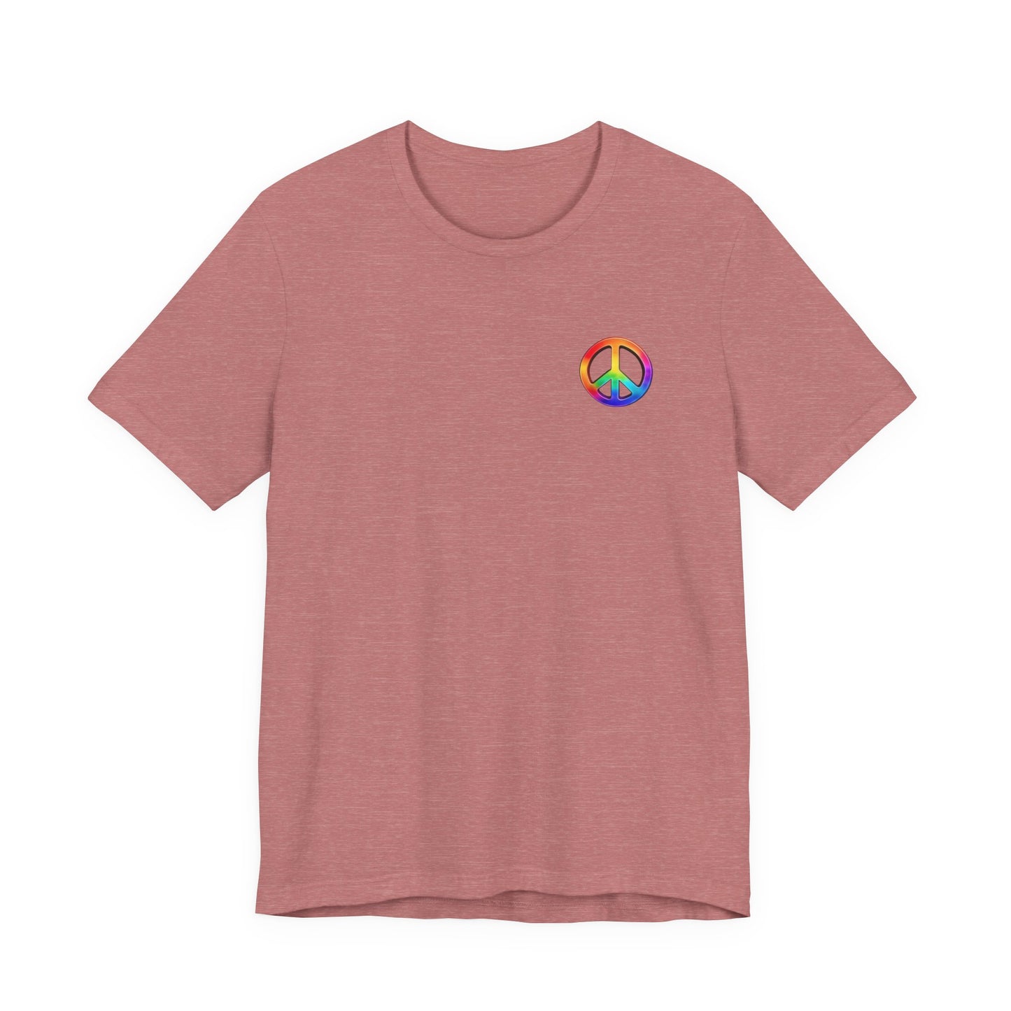 Peace Sign Tie-Dye Tee — Rainbow Hippie Peace Symbol T-Shirt