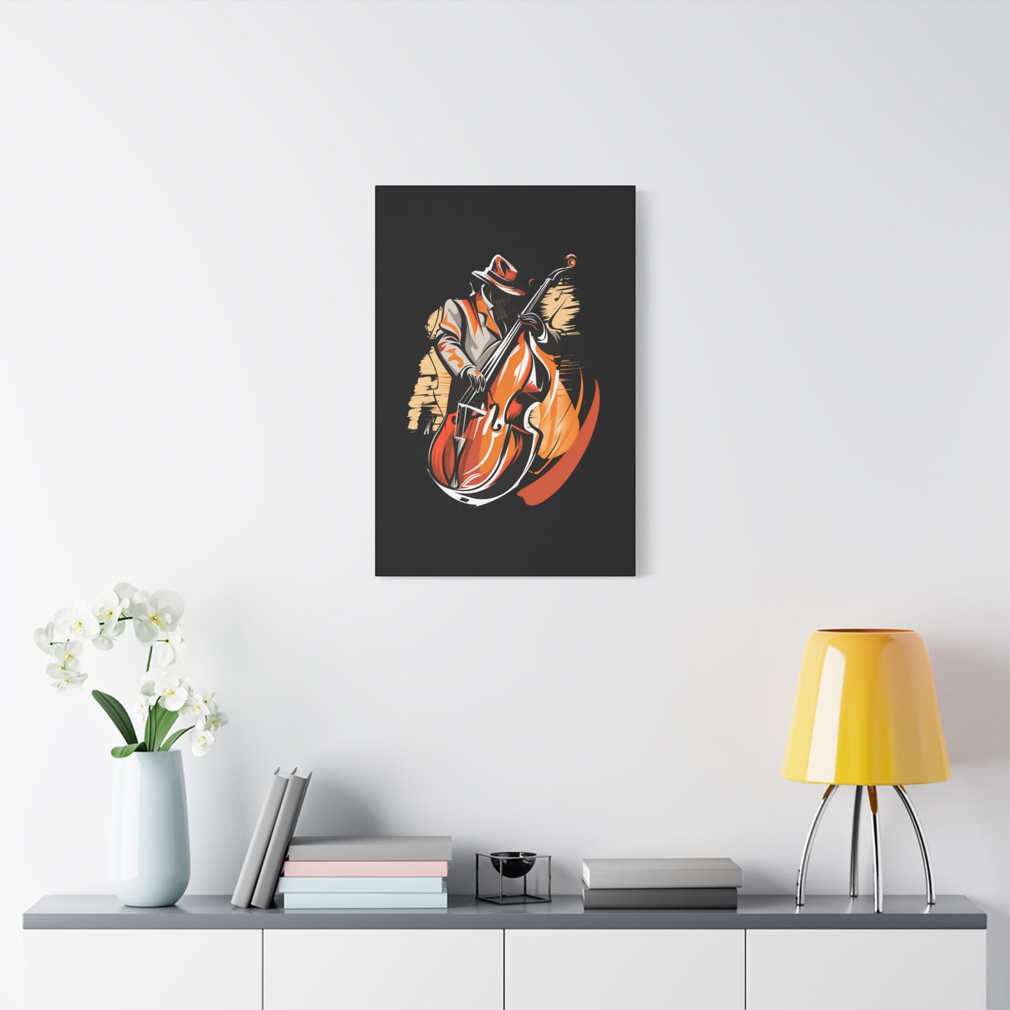 Matte Canvas, Stretched, 1.25" - Bass Player