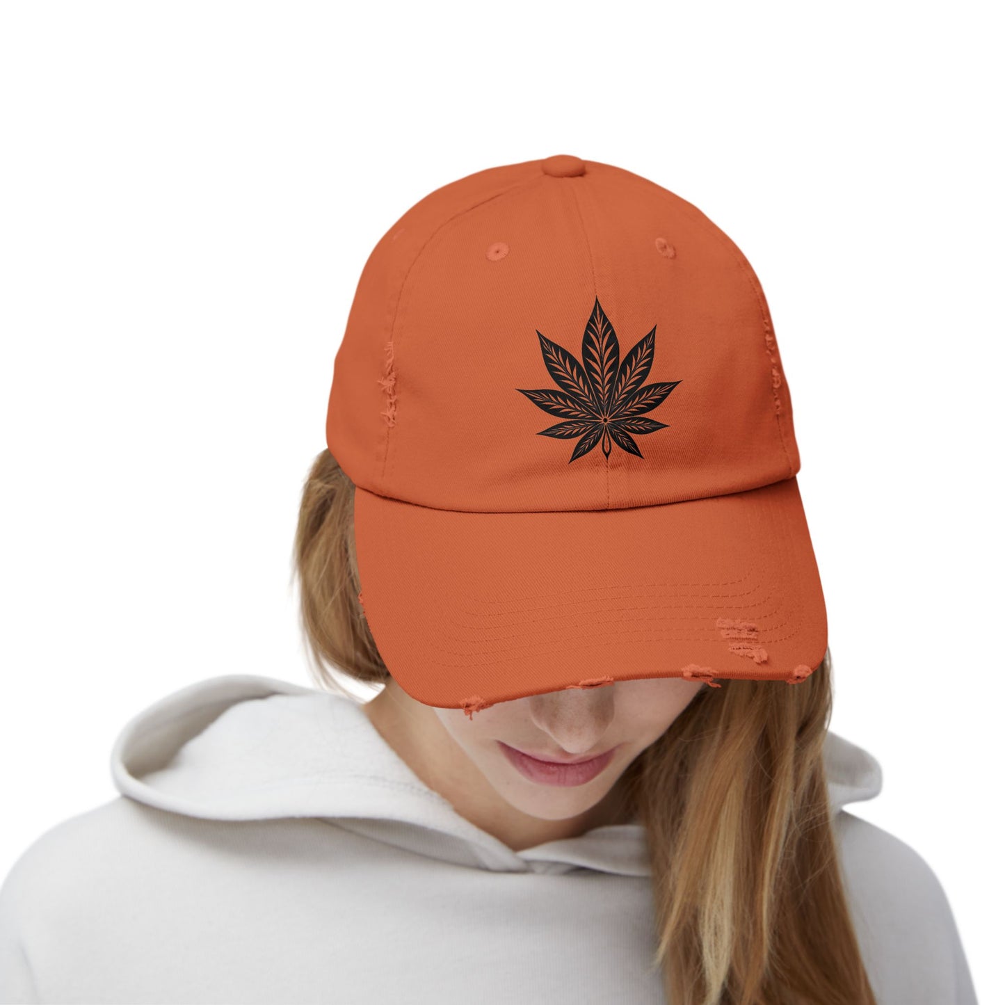 Distressed Embroidered Cap, Unisex Fashion Hat, Streetwear Accessory, Trendy Casual Wear, Gift for Him or Her