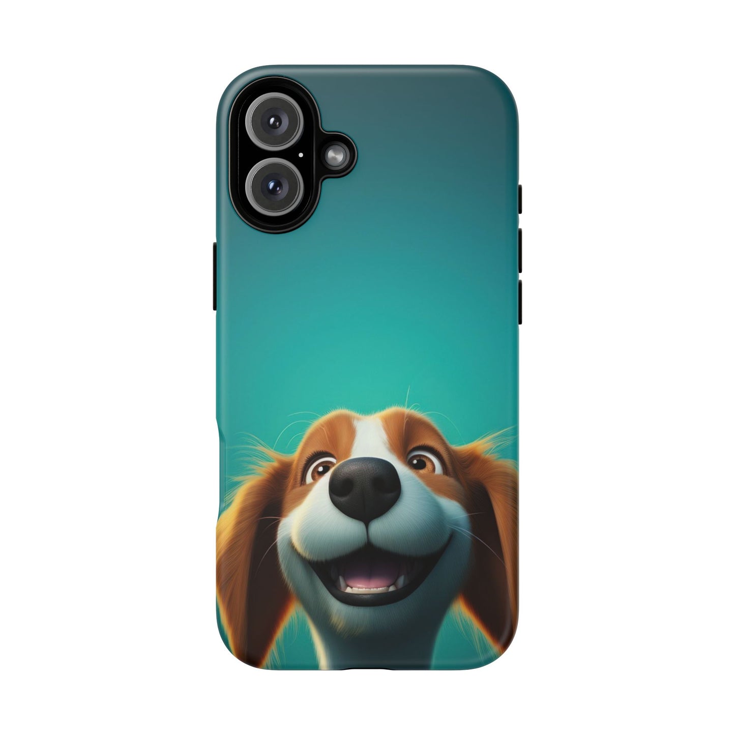 Happy Dog Phone Case — Cute Cartoon Puppy Protective Phone Cover