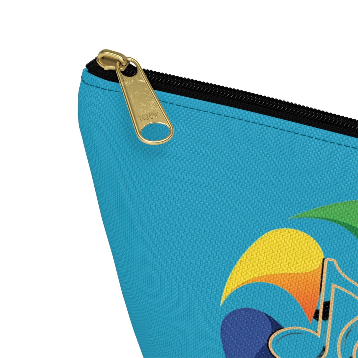 Music Notes Accessory Pouch — Colorful Treble Clef Cosmetic Bag