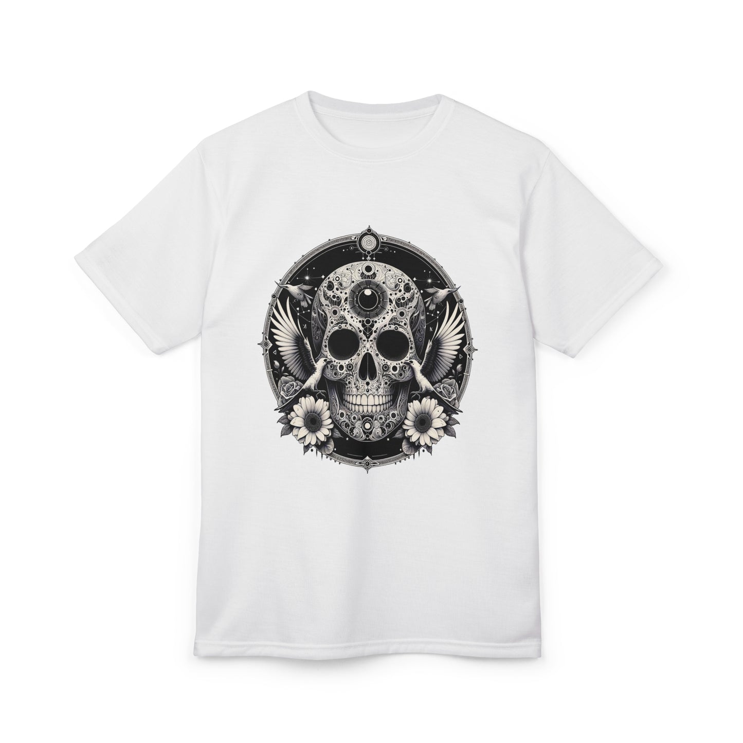 Skull Mandala Tee — Vintage Day of the Dead Sugar Skull Graphic T‑Shirt