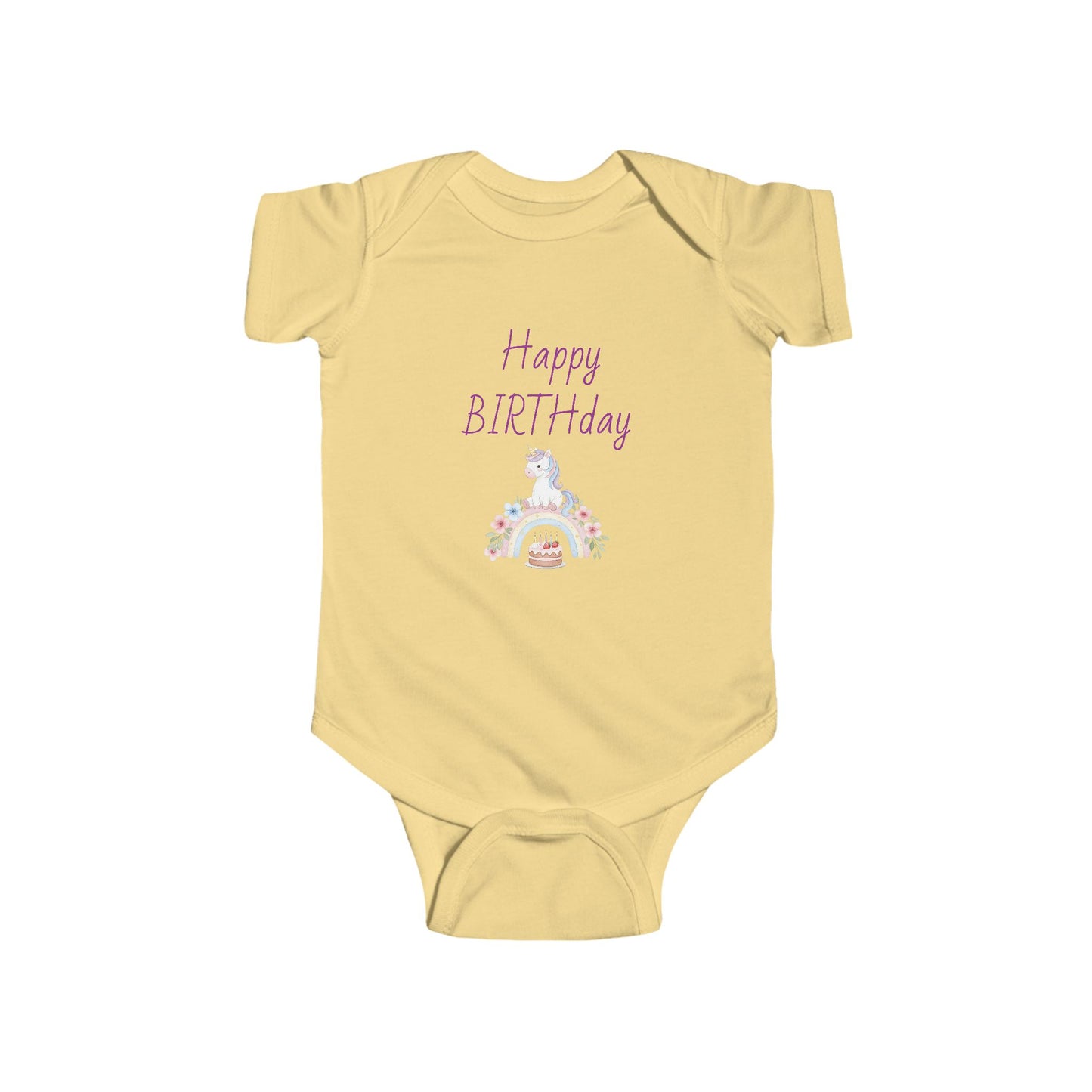 Happy Birthday Infant Bodysuit, Baby Shower Gift, Cute Baby Outfit, Newborn Clothes, 1st Birthday Outfit