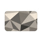 Geometric Gray Bath Mat - Modern Bathroom Decor, Stylish Rug for Home, Non-Slip Floor Mat, Housewarming Gift, Minimalist Design