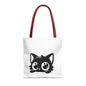 Adorable Cat Face Tote Bag | Cute Kitten Shopping Bag