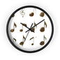 Musical Notes Wall Clock - Perfect for Musicians, Music Lovers