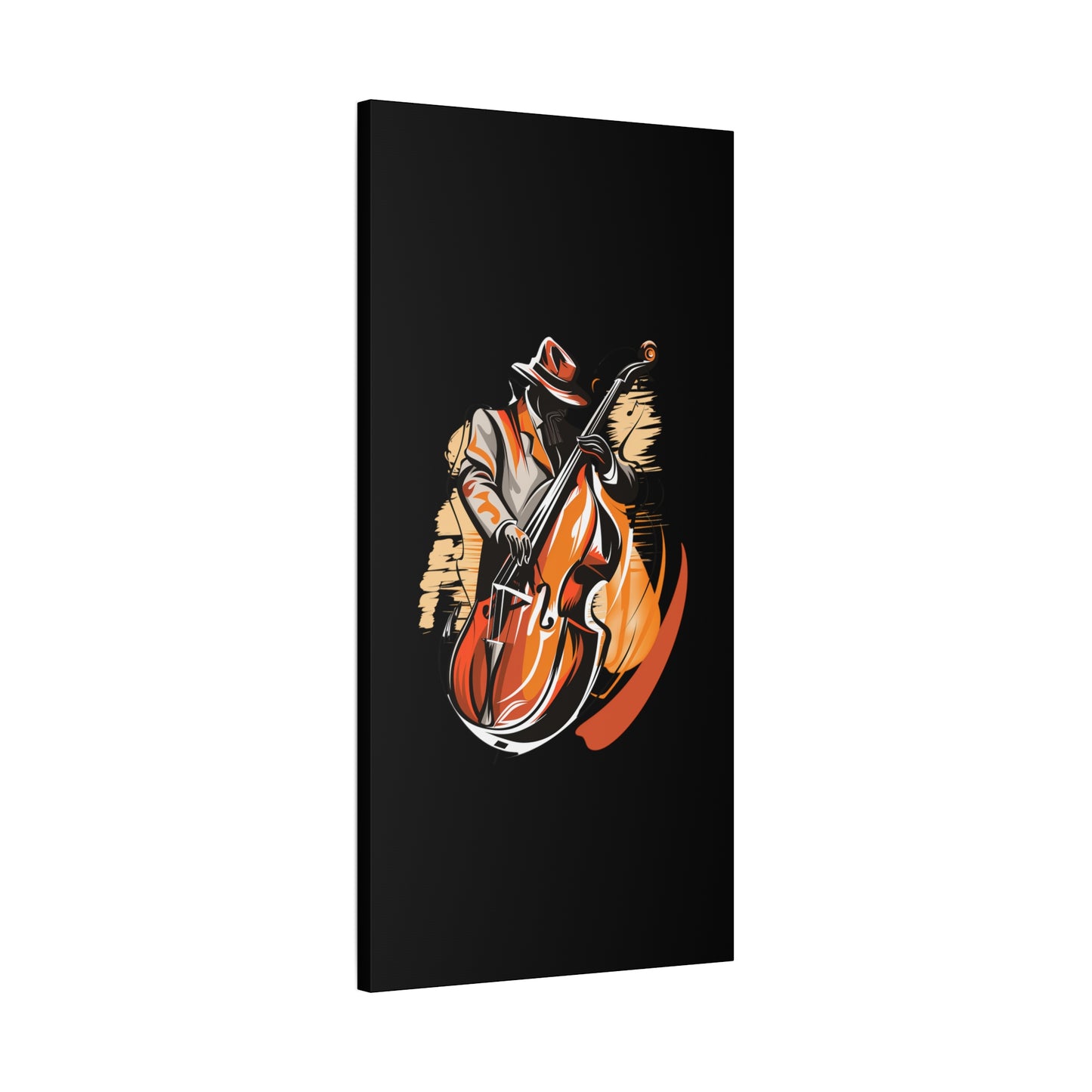 Matte Canvas, Stretched, 1.25" - Bass Player