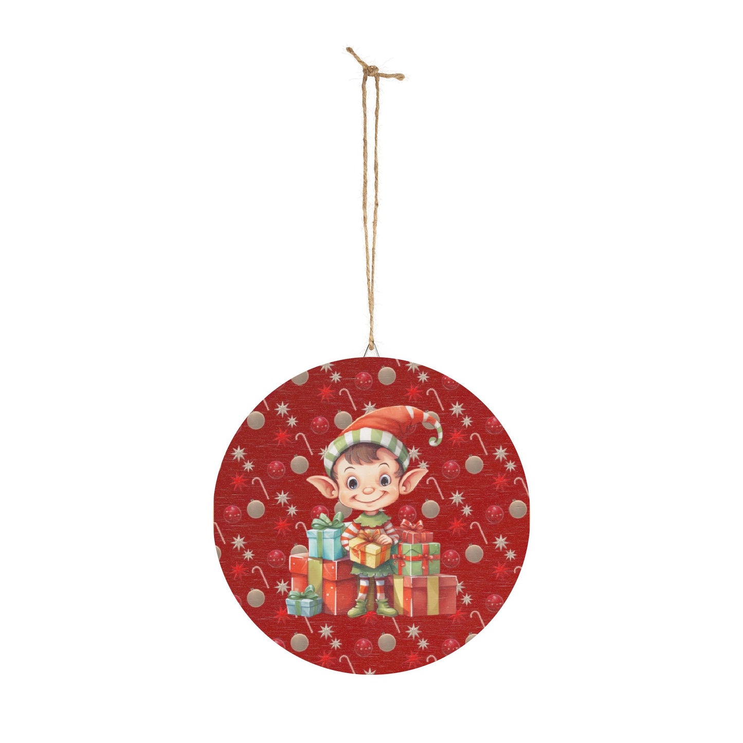 Christmas Elf Wood Sign, Holiday Wall Art, Rustic Decor, Gift for Kids, Winter Home Decor, Festive Decoration