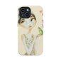 Whimsical Girl with Frog Magnetic Impact Phone Case