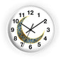 Elegant Boho Moon Phase Wall Clock, Decorative Home Clock, Unique Gift for Home Decor, Wellness, and Spiritual Spaces, Timepiece